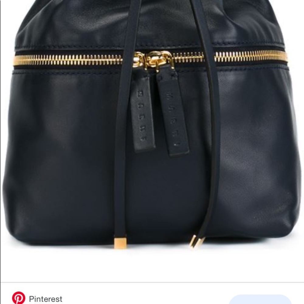 Marni Mini Leather Drawstring Backpack - Picture 11 of 15
